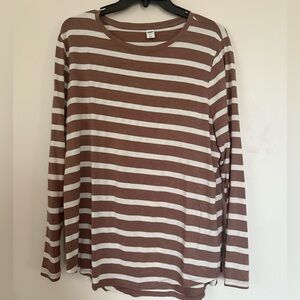 Old Navy Size Large Striped Long Sleeve